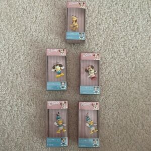Disney Charms Set - Mickey Minnie Pluto Donald Duck
